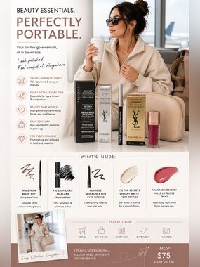 Luxury Makeup Bundle – YSL, Anastasia Beverly Hills, Clinique | All New